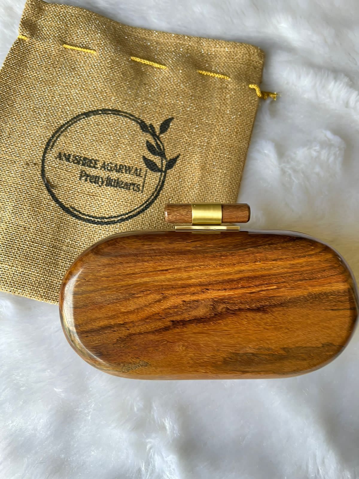 Additional image for Capsule wooden clutch